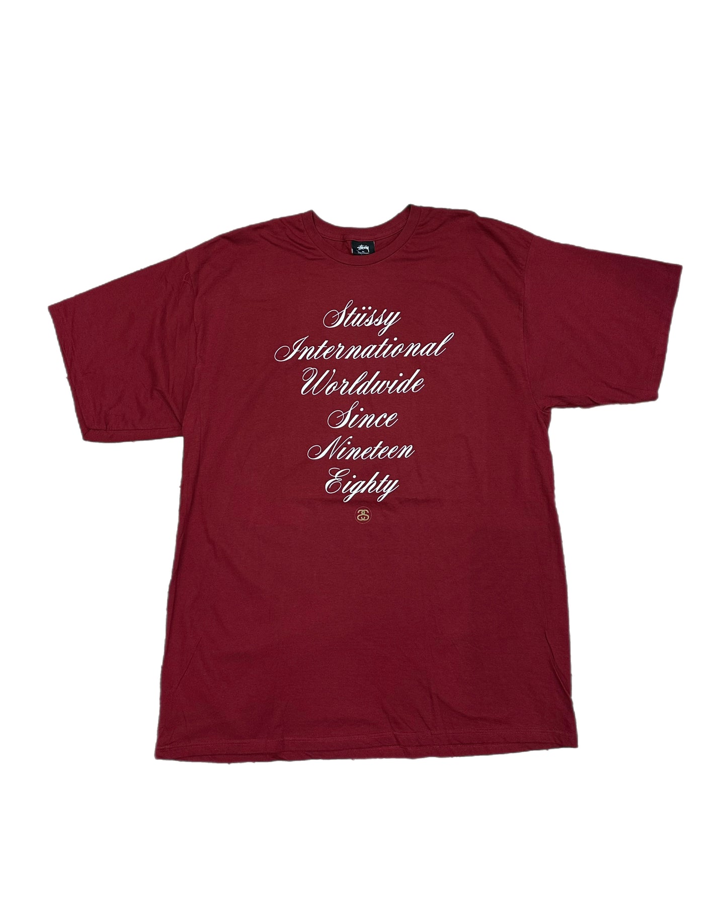 Stussy International Worldwide Script T-Shirt, X-Large