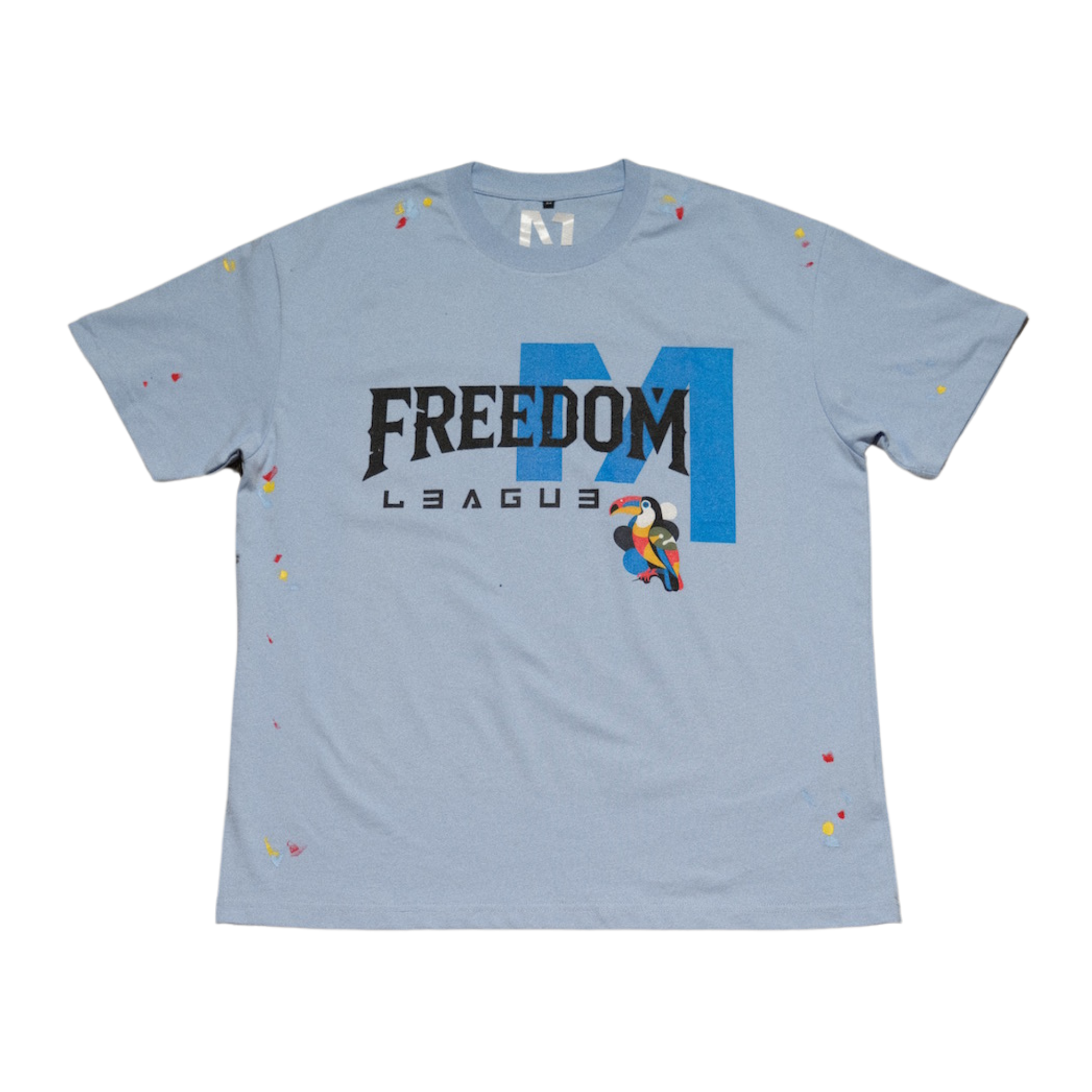 Mercury League Freedom Feathers Paint Splatter T-Shirt