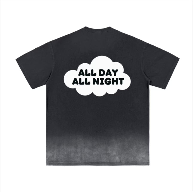 Rootboyz Clothing All Day All Night Fade Down T-Shirt