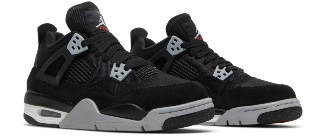 Nike Air Jordan 4 Retro SE GS 'Black Canvas'