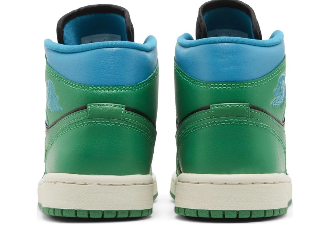 Nike Wmns Air Jordan 1 Mid 'Lucky Green Aquatone' – Mercury League