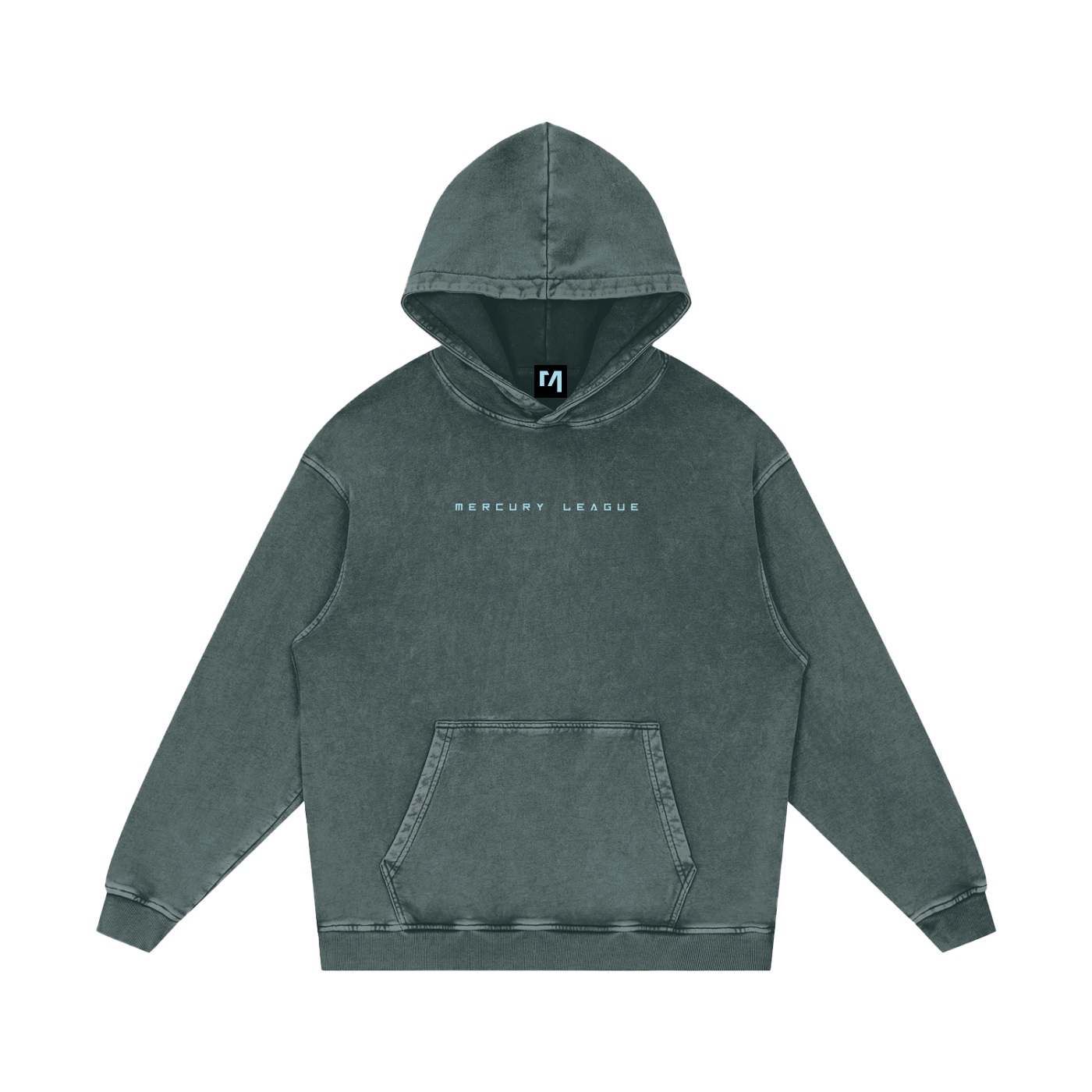 Mercury League Classic Snow Washed Hoodie (Green)