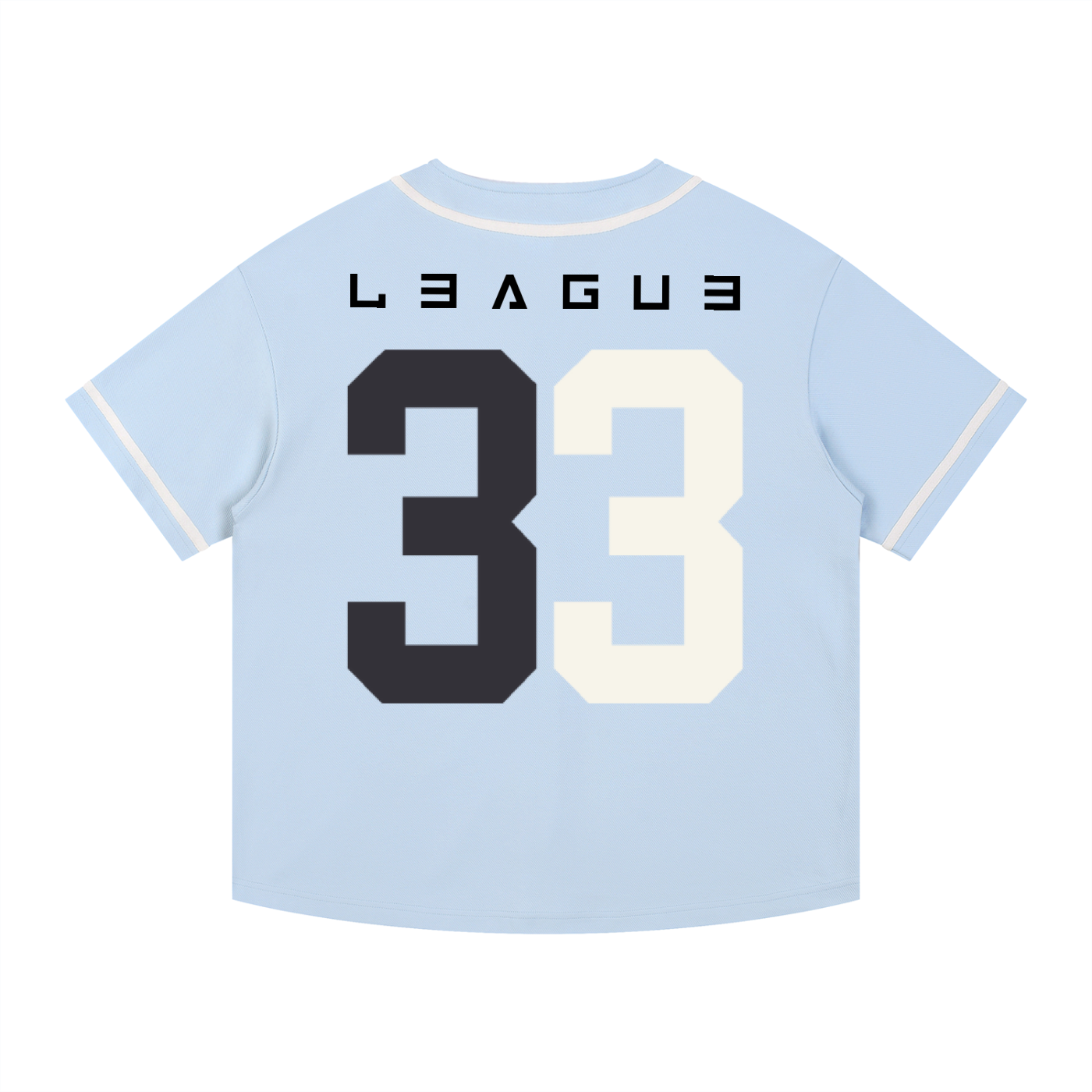 Mercury League 33rd Contrast Piped Button-Up Jersey
