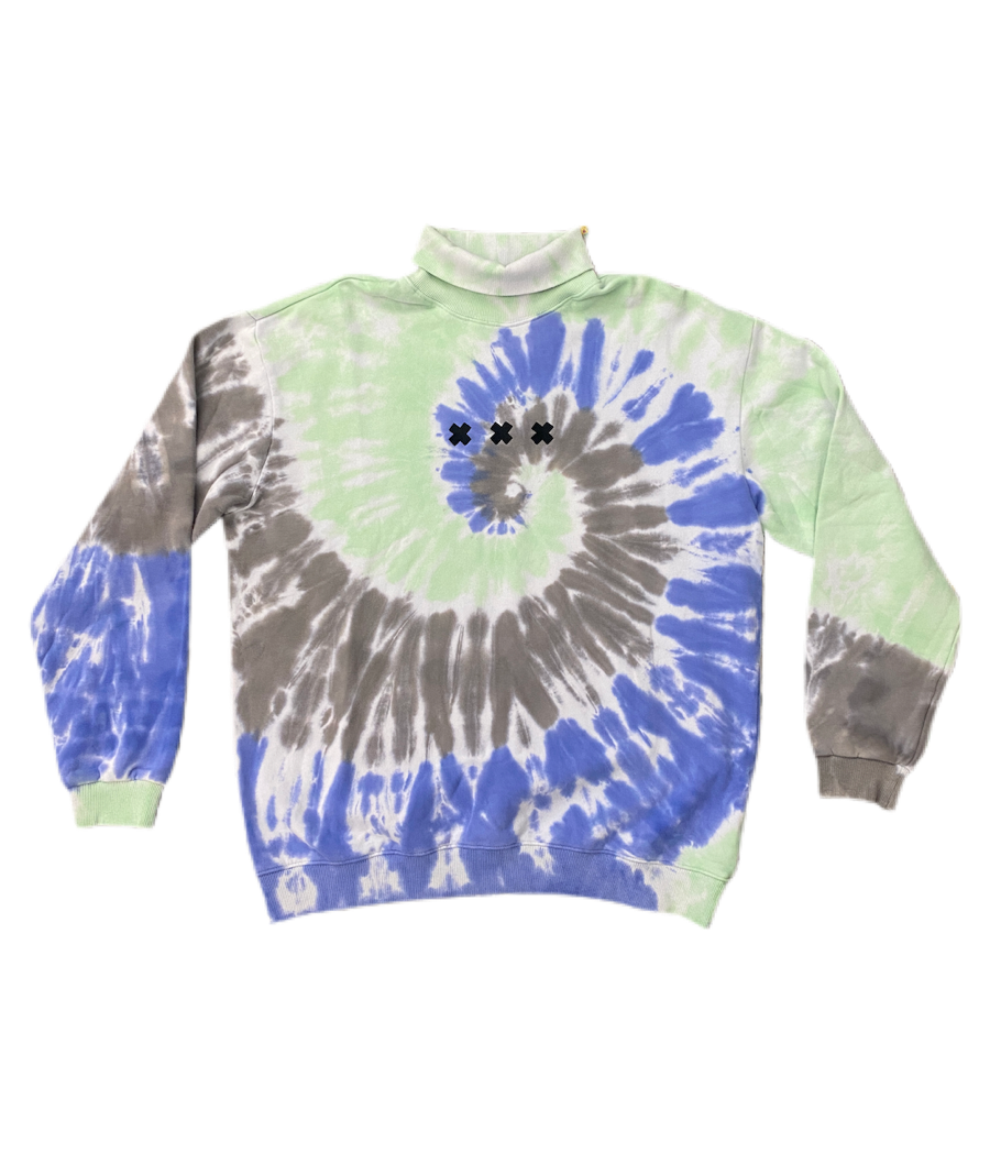 Project Plvto Tie Dyed Turtleneck